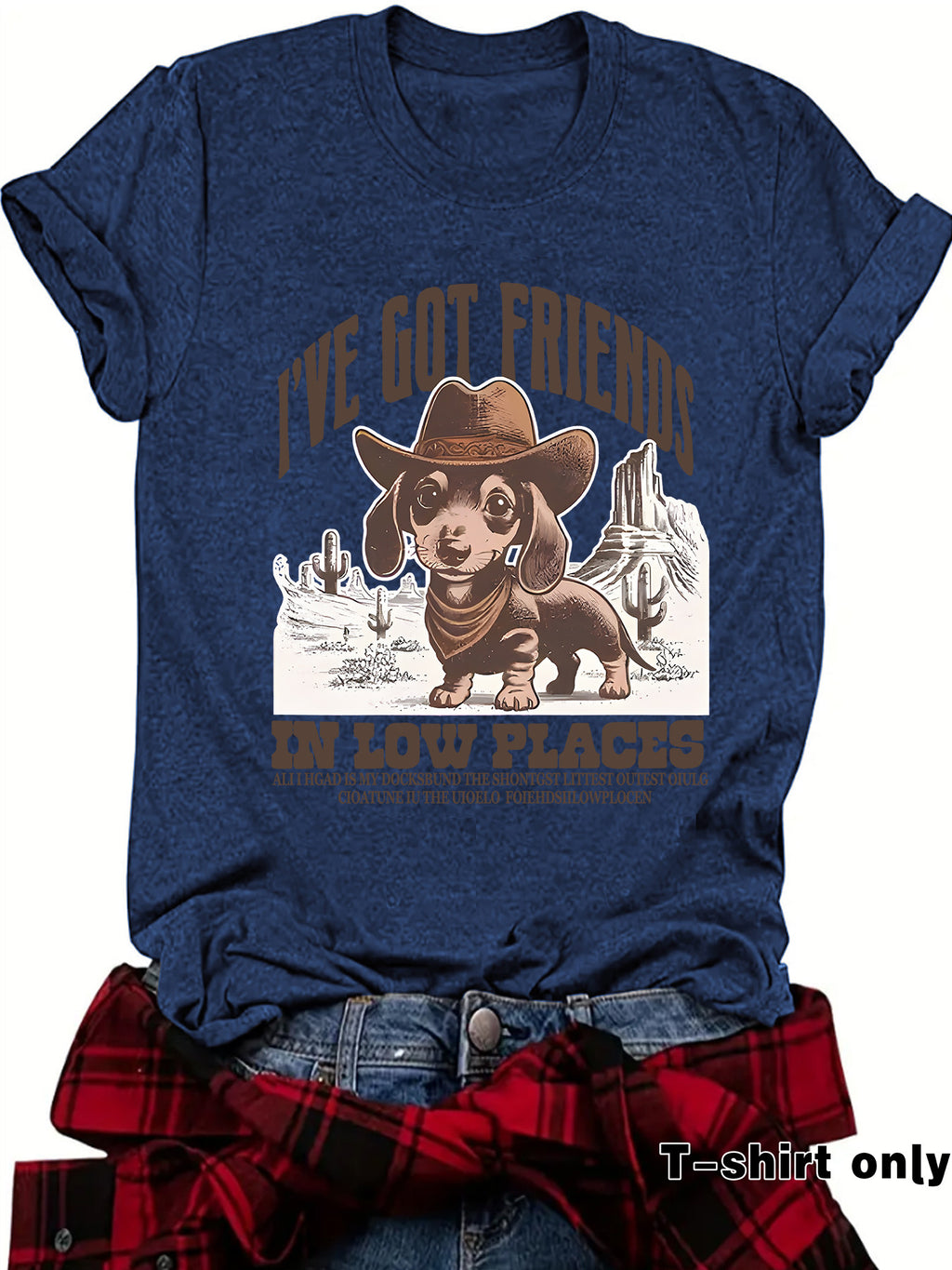 Interesting Sausage Dog Western Short Sleeve