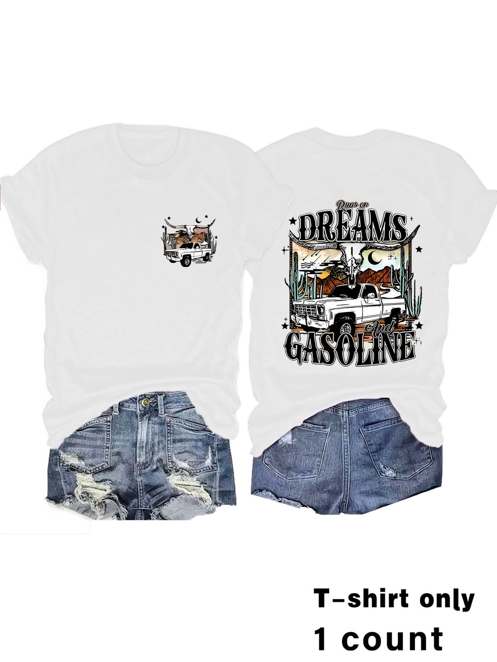 Women's Western Style Printed T-shirt