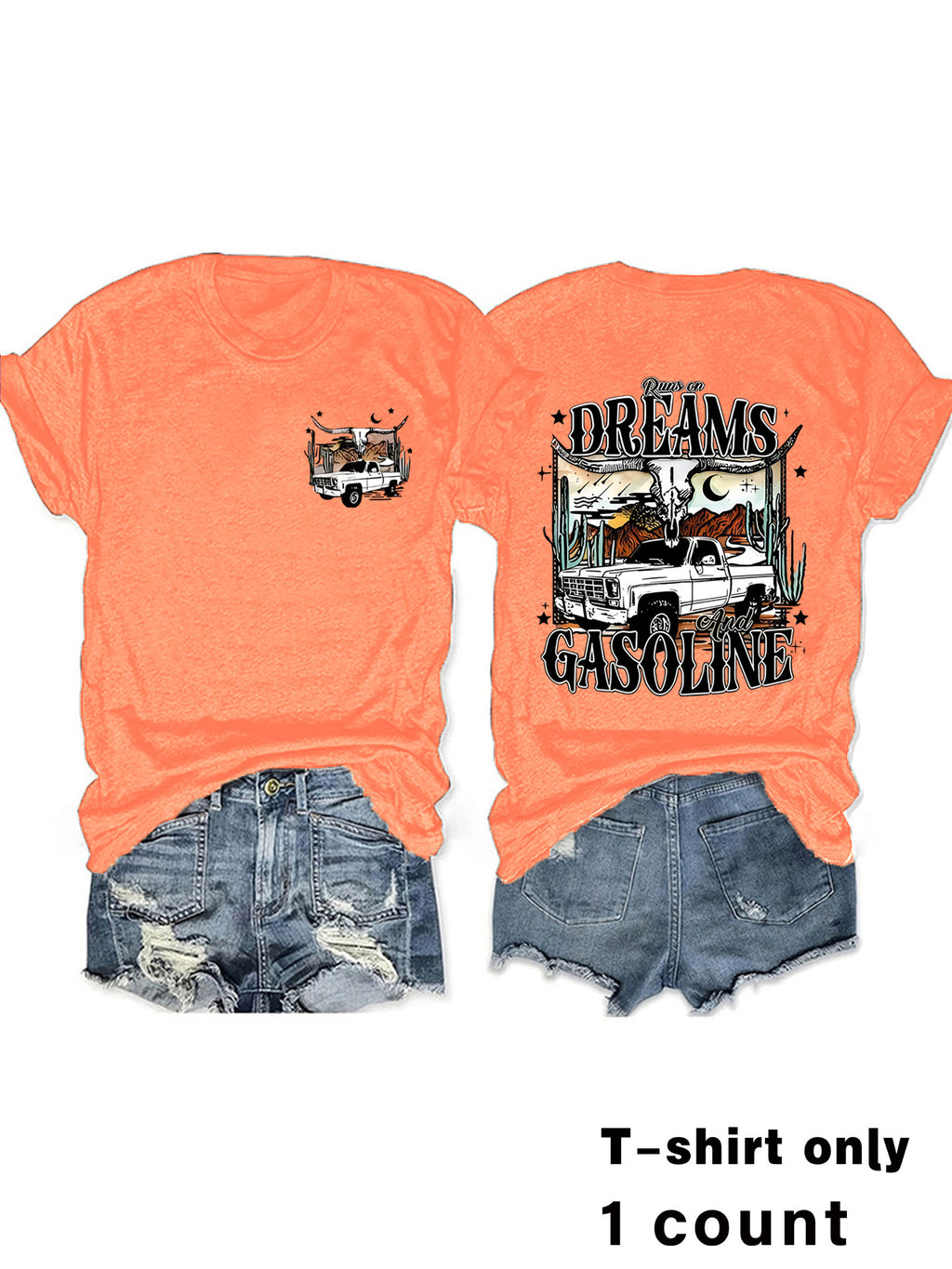 Women's Western Style Printed T-shirt