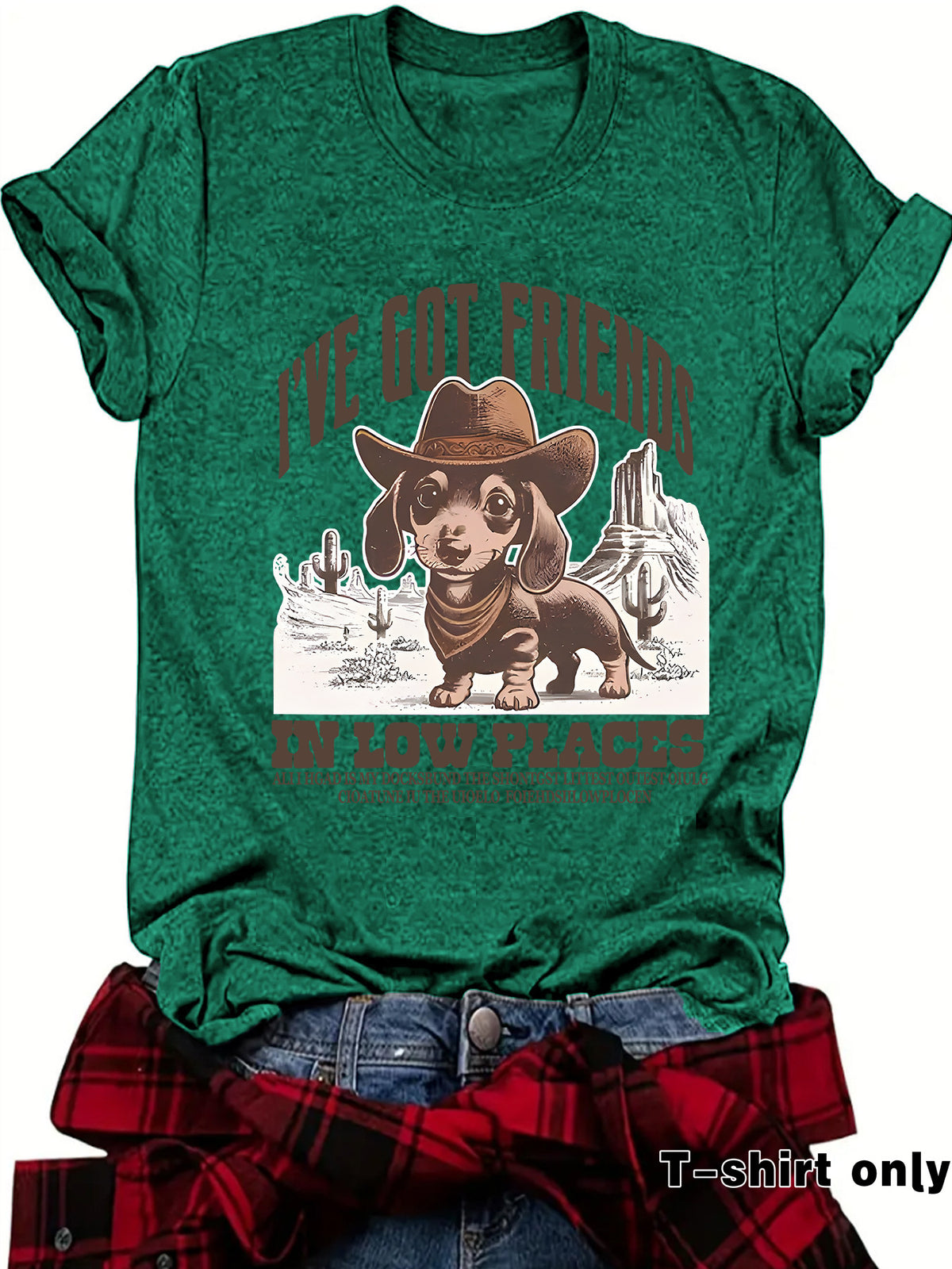 Interesting Sausage Dog Western Short Sleeve