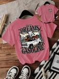 Short sleeved women's t-shirt western