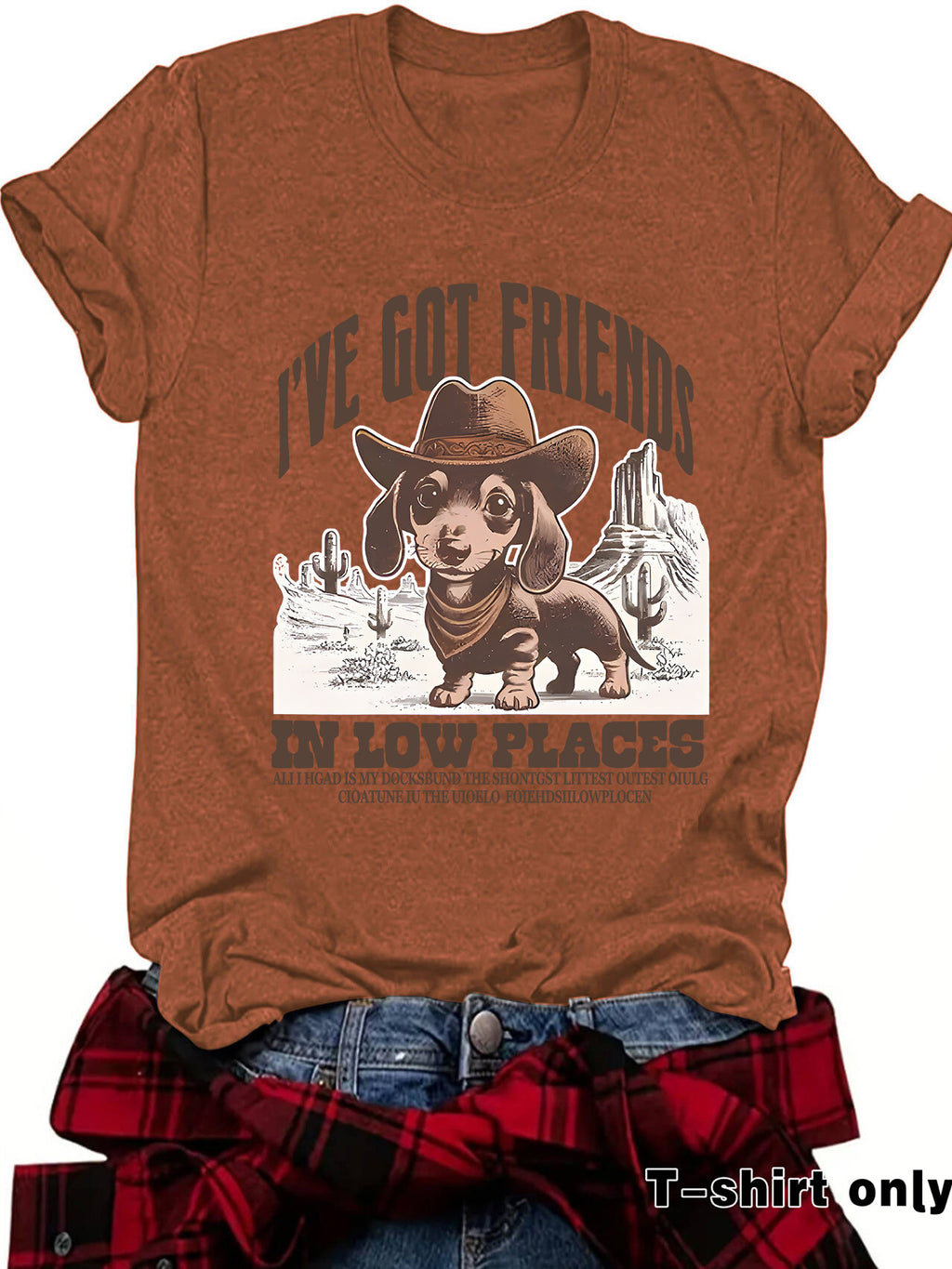 Interesting Sausage Dog Western Short Sleeve