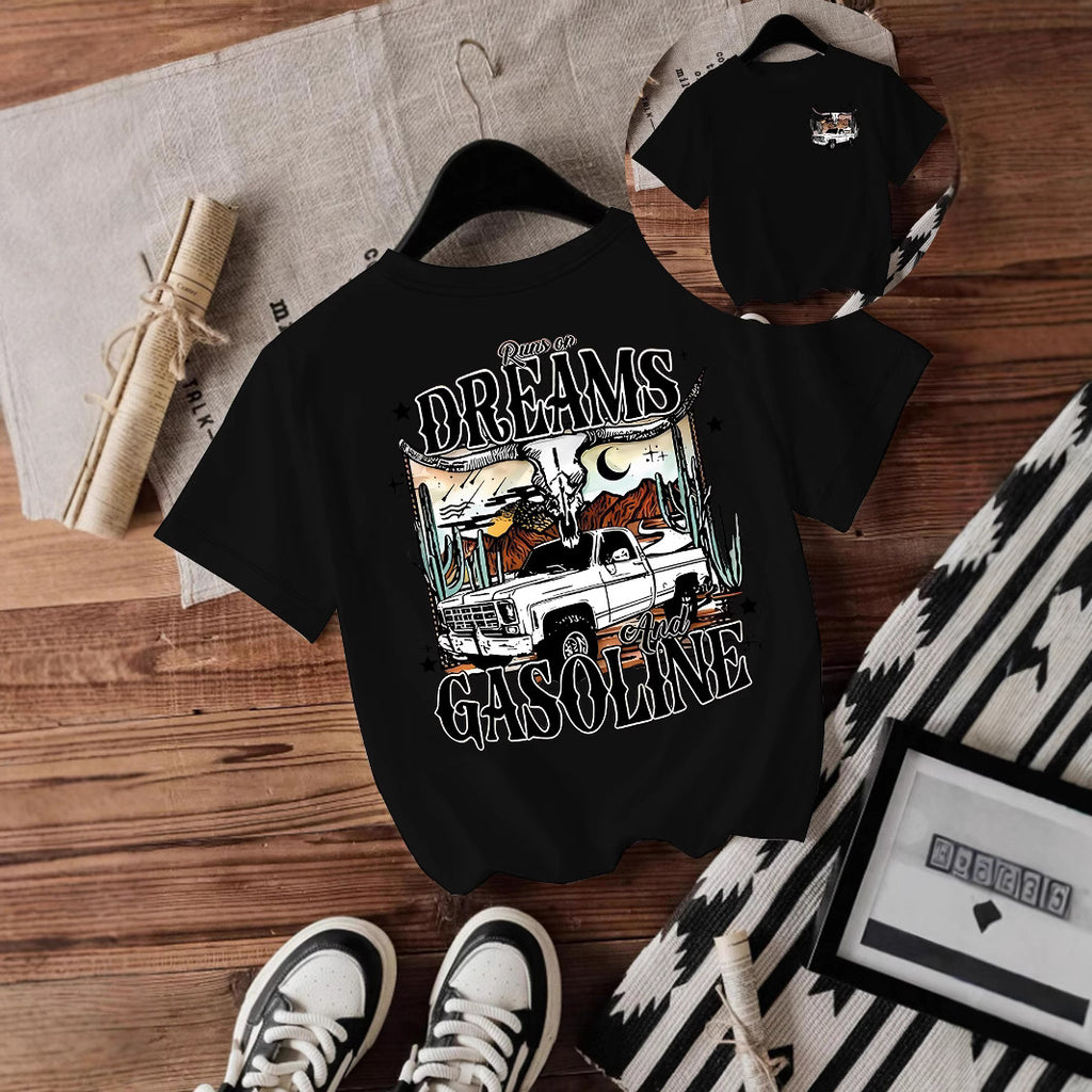 Short sleeved women's t-shirt western