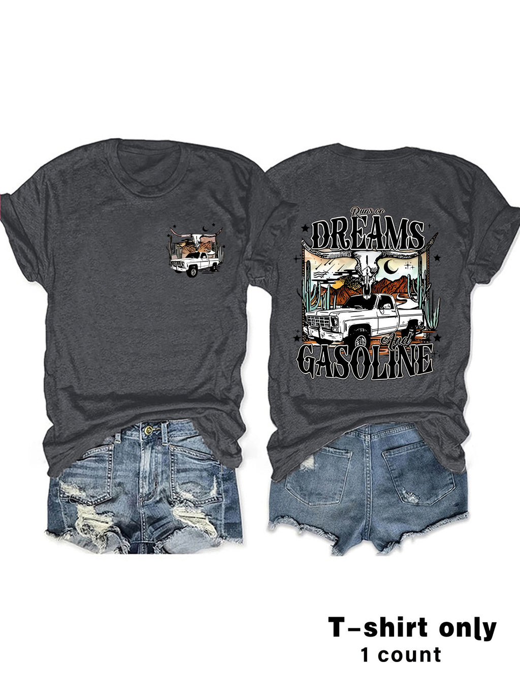 Women's Western Style Printed T-shirt