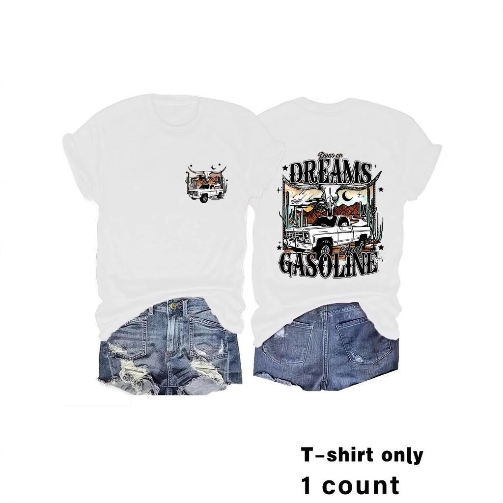 Women's Western Style Printed T-shirt