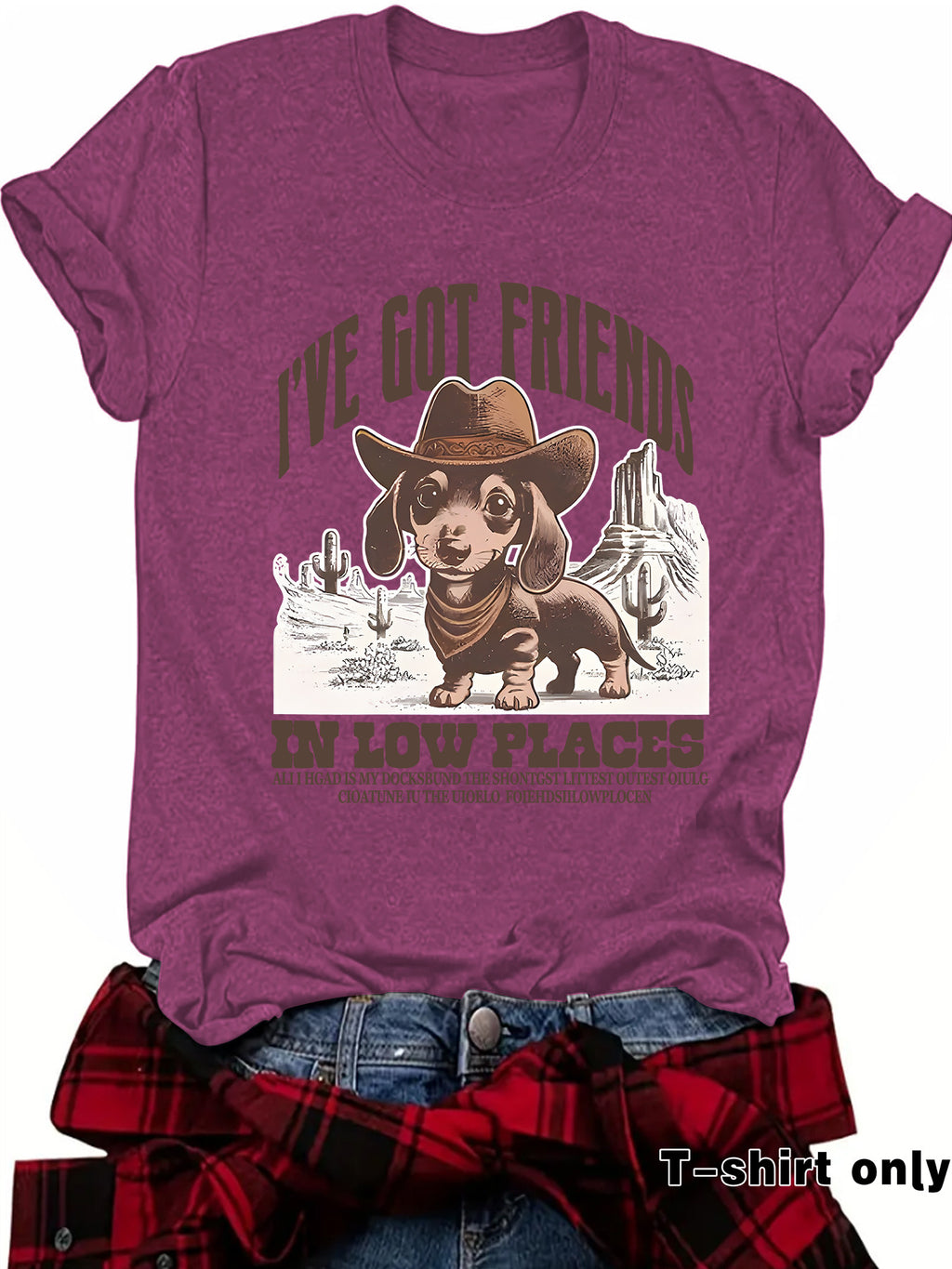 Interesting Sausage Dog Western Short Sleeve