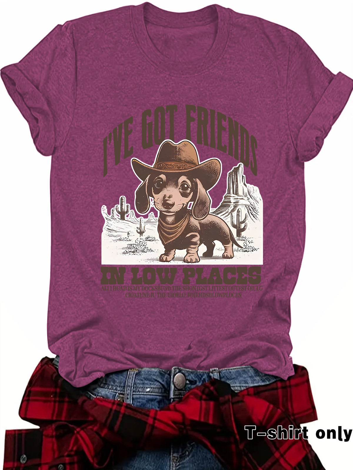 Interesting Sausage Dog Western Short Sleeve