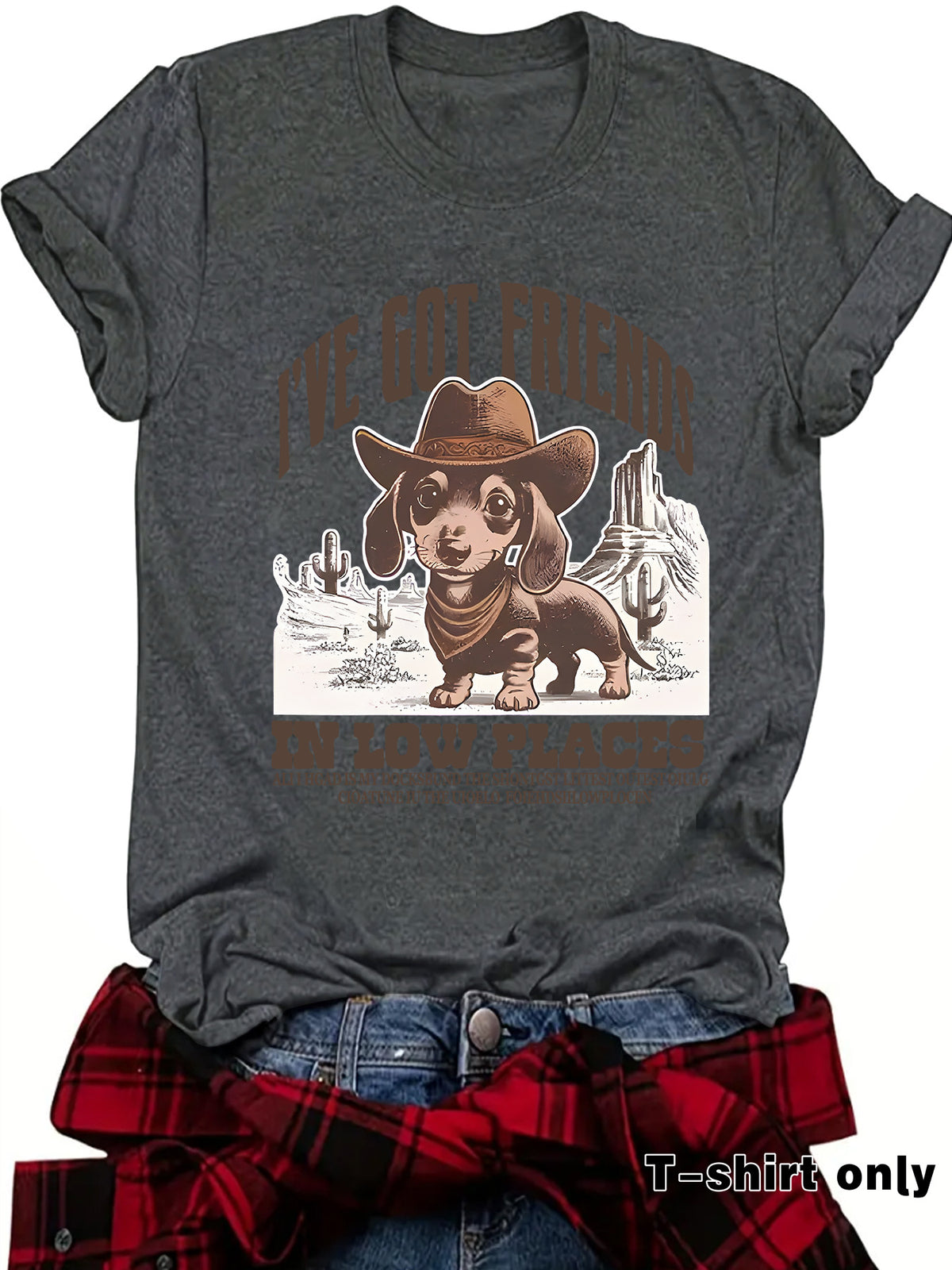 Interesting Sausage Dog Western Short Sleeve