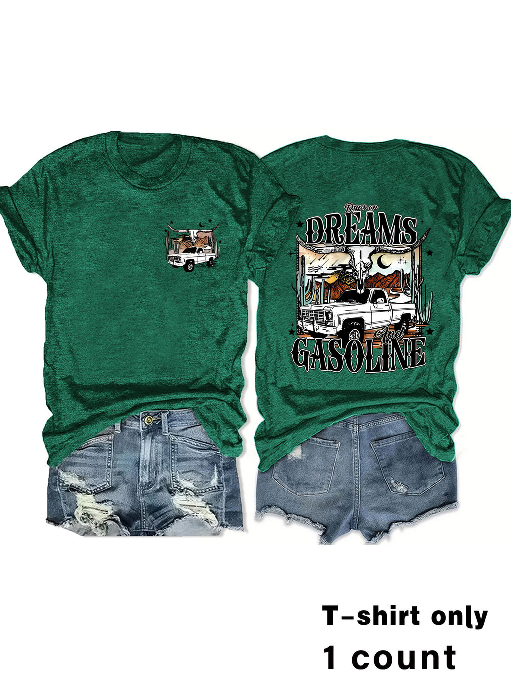 Women's Western Style Printed T-shirt