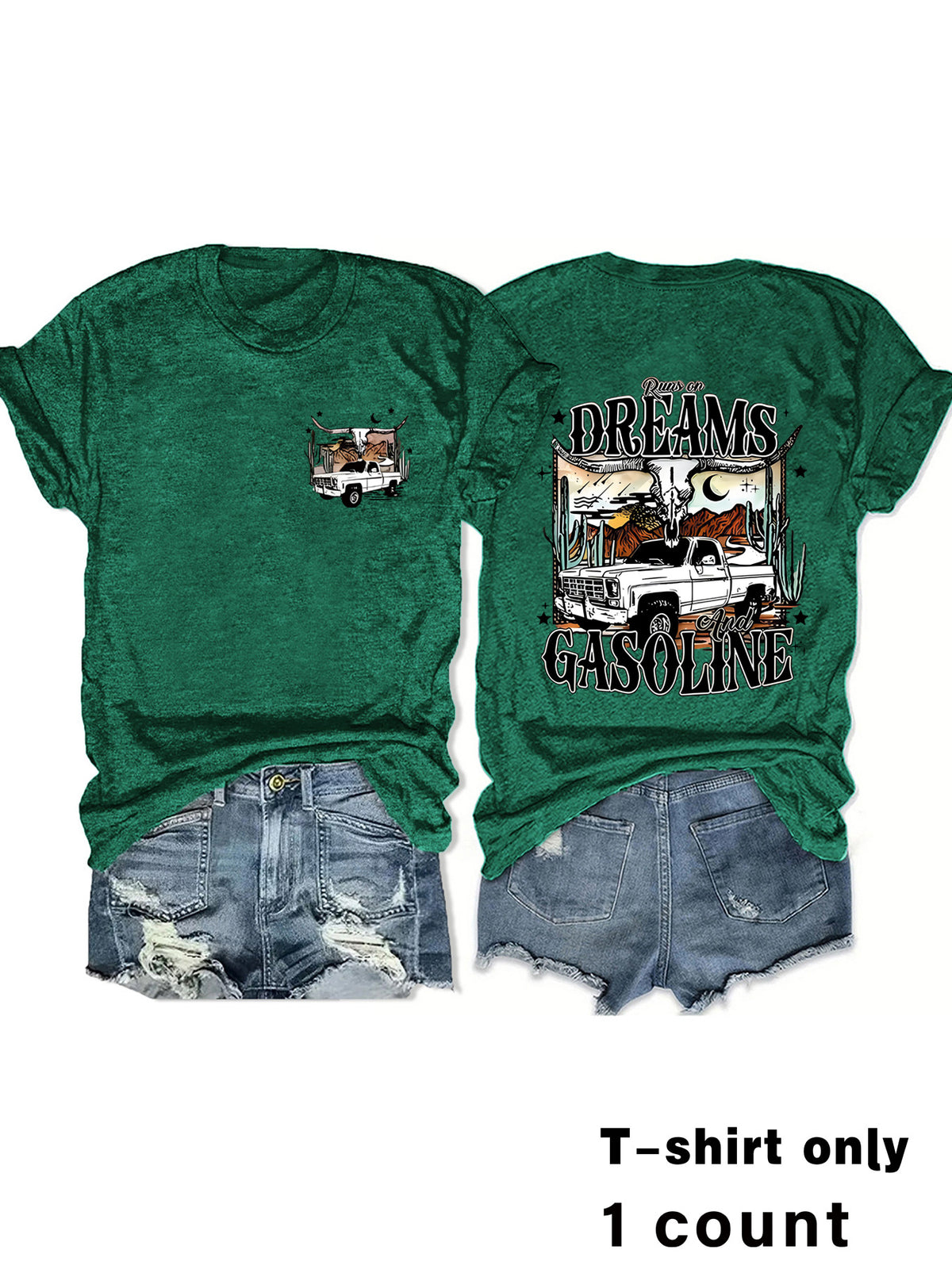 Women's Western Style Printed T-shirt