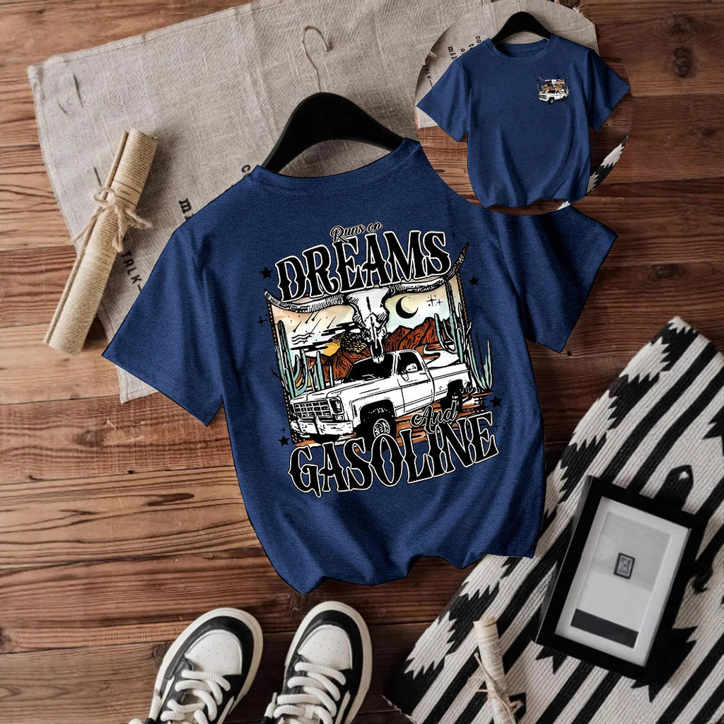 Short sleeved women's t-shirt western