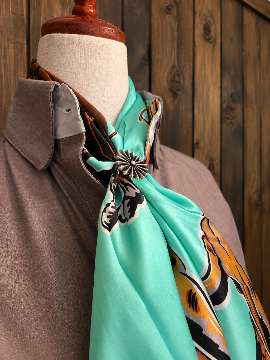 Brown Chambray Women's Western Shirt | Core Collection